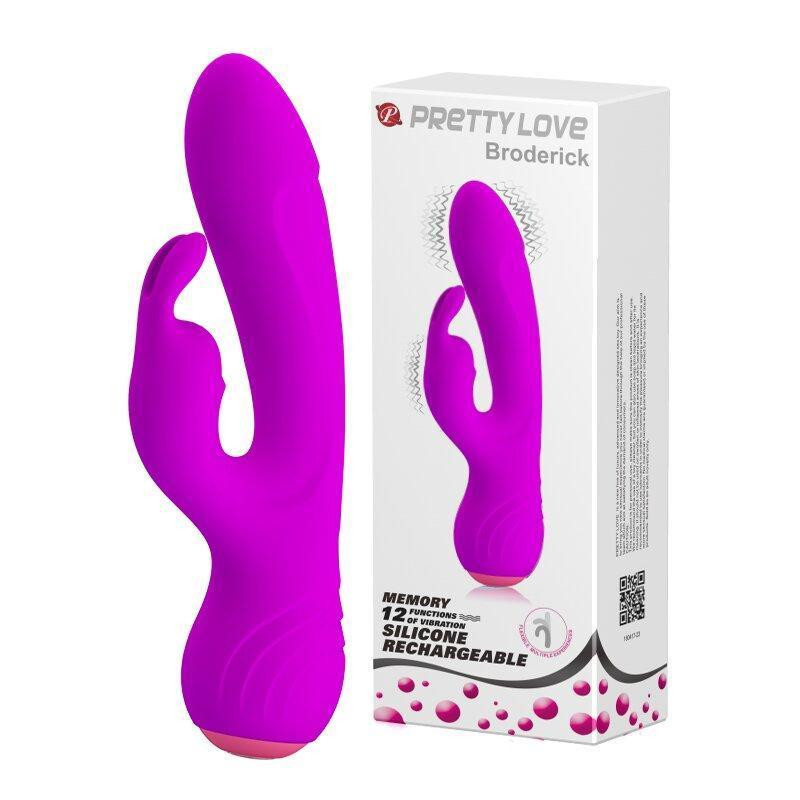 Вибромассажер с клиторальным стимулятором Pretty Love - Broderick, BI-014644 Sex Aura Киев - изображение 1