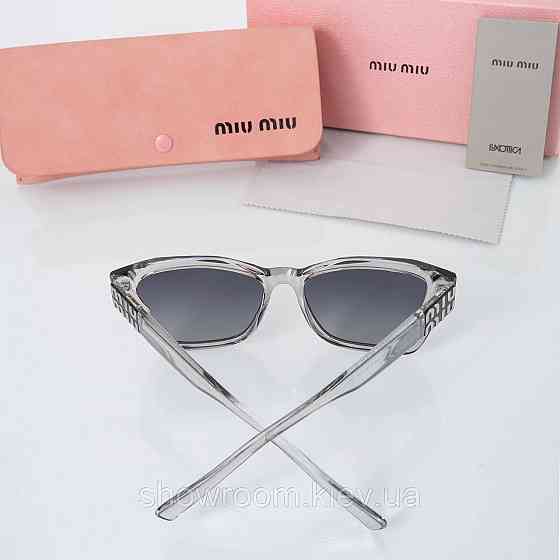 Женские серые солнцезащитные очки Miu Miu (vmu09) Киев