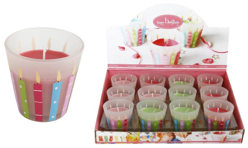 Свічка "Happy Birthday", зелена, 6,5х6 см. Рівне - фото 1