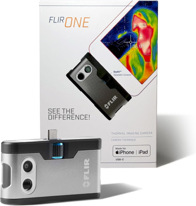 Тепловизор для iPhone FLIR ONE Gen 3 USB-C тепловизионная камера для iOS систем отопления и диагностики дома Киев - изображение 2