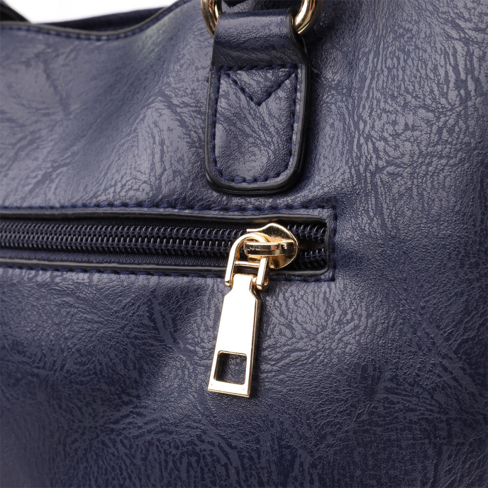 Ділова жіноча сумка з екошкіри Vintage sale_15132 Синій Київ - фото 3