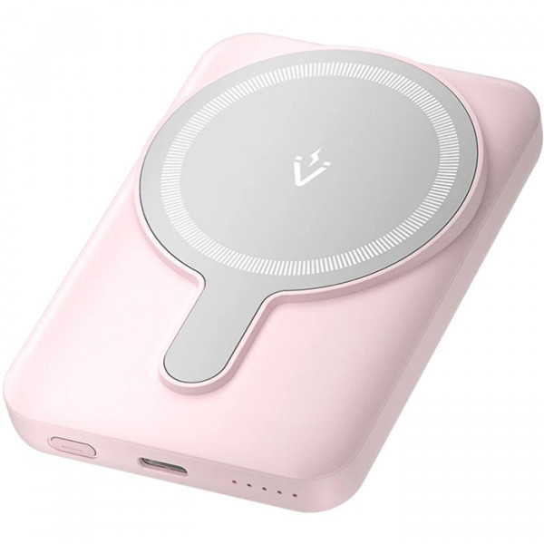 УМБ Vention Magnetic Wireless 5000mAh 20W PD, 1xUSB-C, QI-15W Pink Киев - изображение 1