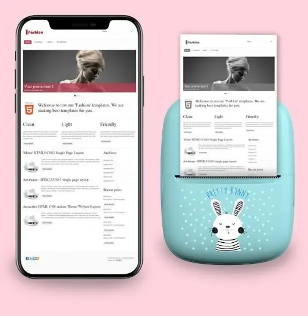 Портативный мини-принтер Bluetooth Mini Printer D7 Коломыя - изображение 7