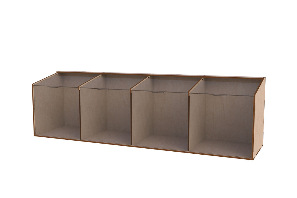 Диспенсер EKOSTAR для конфет, снеков, орехов, крупы на 4 ячейки Киев - изображение 2