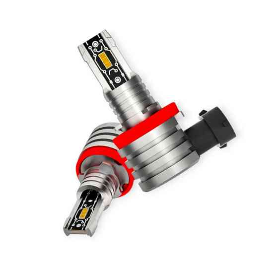 Автолампа H8, H9, H11, H16 12V-24V EUROTUN NH 44W 4500L 6500K LED радіатор Мукачево