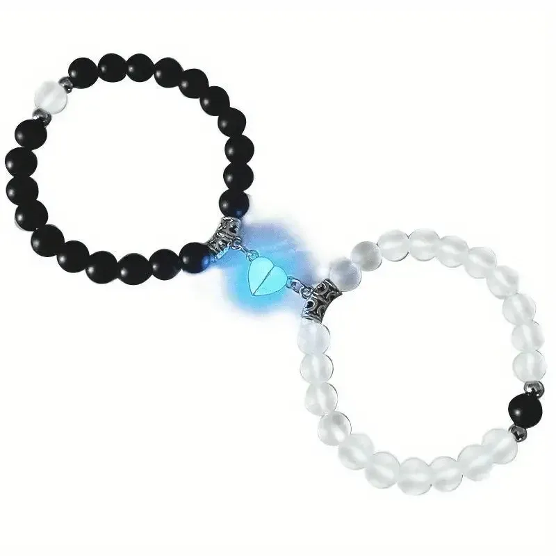 Парные браслеты с сердечком, светящимся в темноте – подарок для пары Киев - изображение 5