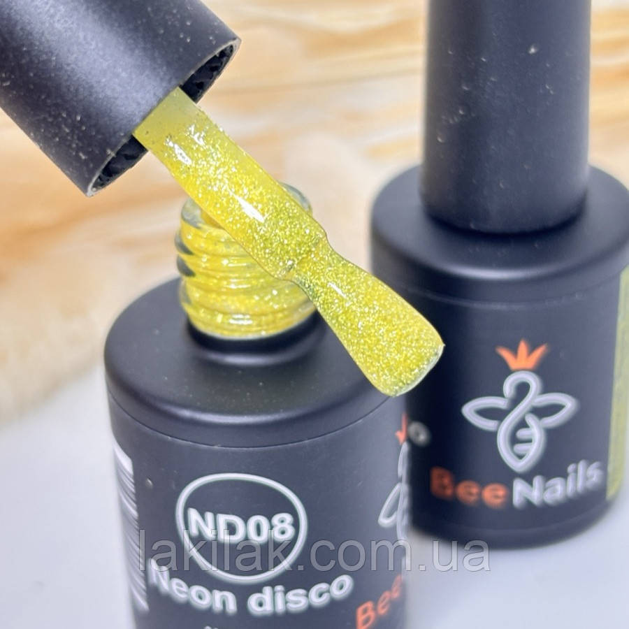 Світловідбивний гель-лак Bee Nails Neon Disco №08 8мл Херсон - фото 1