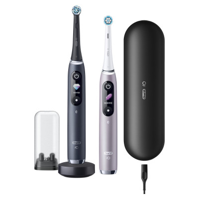 Електрична зубна щітка Oral-B Series 9 DUO iOM9d.2J2.2AD Рожева+Чорна (2) (4210201411574) Вінниця - фото 1