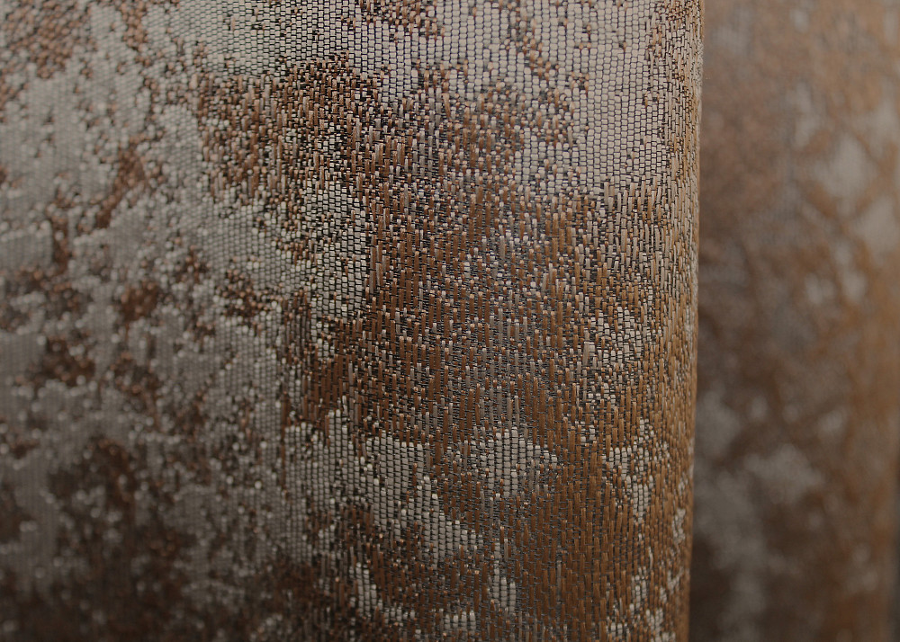 Комплект готовых штор VR-Textil Мрамор Al-9 № 1638ш Медный с серым 150х290 см 2 шт (33-0481) Киев - изображение 8