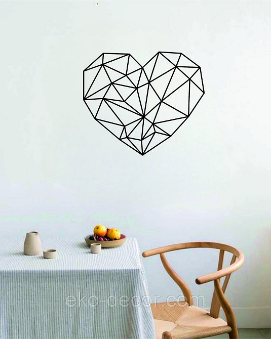 Декоративное настенное Панно «Сердце» Декор на стену Киев - изображение 2