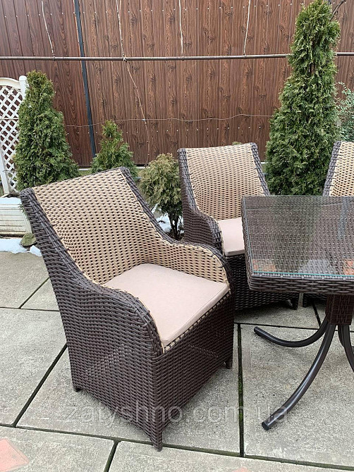 Мебель с ротангу, 4 кресла и стол плетеный Киев - изображение 4