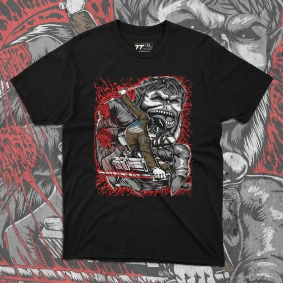 Футболка чоловіча з  принтом Атака Титанов Зик Йегер Розмір 48 Дніпро