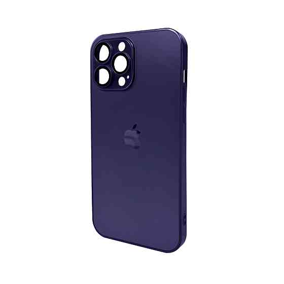 Чохол для смартфона AG Glass Matt Frame Color Logo for Apple iPhone 13 Pro Max Deep Purple Киев