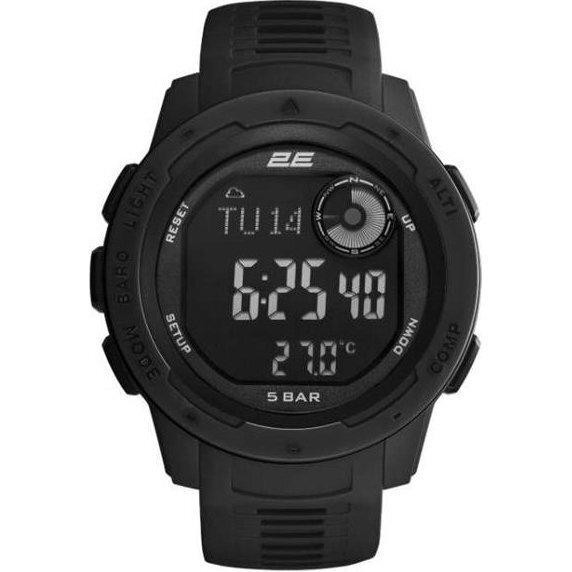 Тактические часы 2E Delta X Black с компасом и шагомером (2E-TCW10BK) Киев - изображение 1