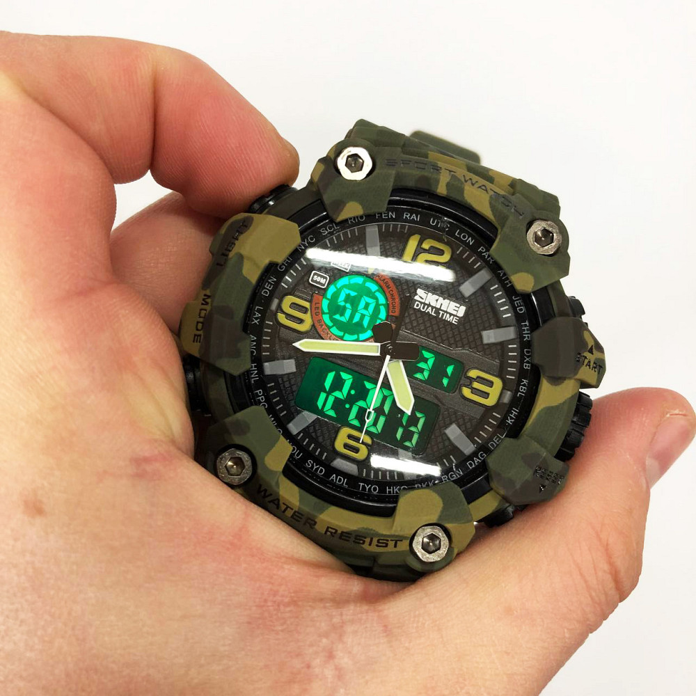 Протиударний годинник SKMEI, Годинник армійський оригінал Спеціальний для армії QN-96 Львів - фото 15