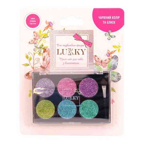 Дитячий крем-тіні для повік з блискітками T16128 з аплікатором Вінниця