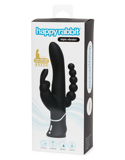 Тройной вибратор Happy Rabbit Triple Curve Sex Aura Киев - изображение 7