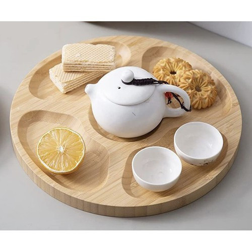 Бамбукова дошка обертова для закусок і сервірування 33 см Ruhhy (24290) Нововолинськ - фото 8