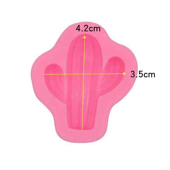 Молд силіконовий Кактус 42 на 35 мм рожевий Київ