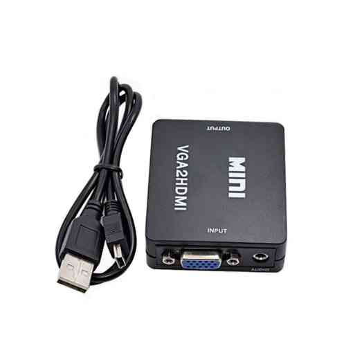 Конвертер VGA - HDMI, відео, аудіо, 1080p, чорний Вінниця