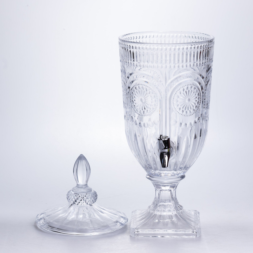 Лимонадниця з краном скляна 3 л диспенсер для напоїв лимонадник із краном HP-19-290 Коломыя - изображение 2