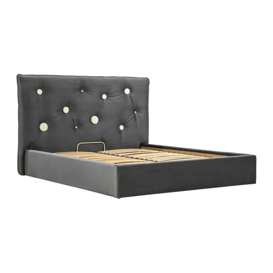 Кровать Двуспальная Vincent Comfort 160 x 190 см Beatrice 47 С подъемным механизмом и нишей для белья Темно-серый Киев