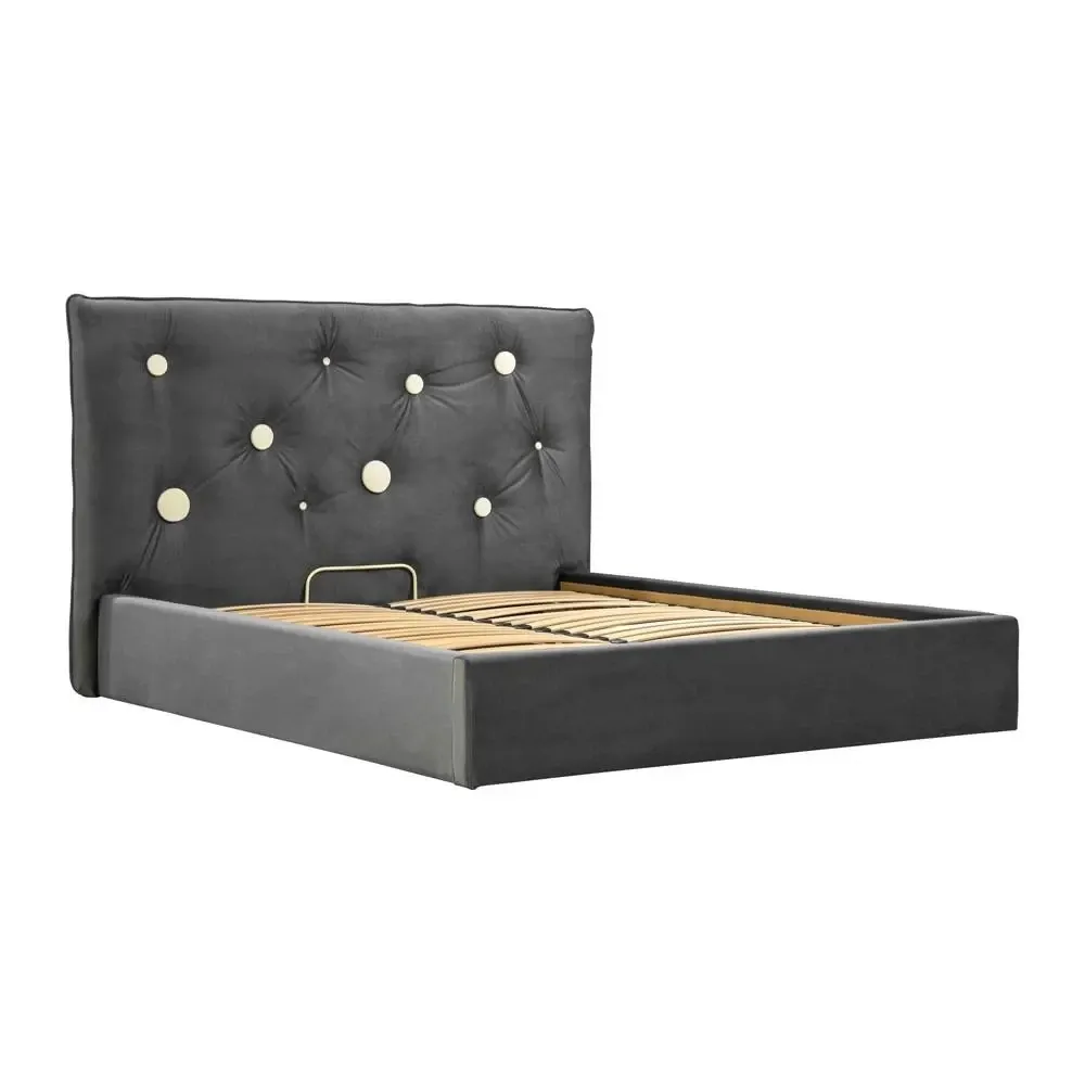 Кровать Двуспальная Vincent Comfort 160 x 190 см Beatrice 47 С подъемным механизмом и нишей для белья Темно-серый Киев - изображение 2