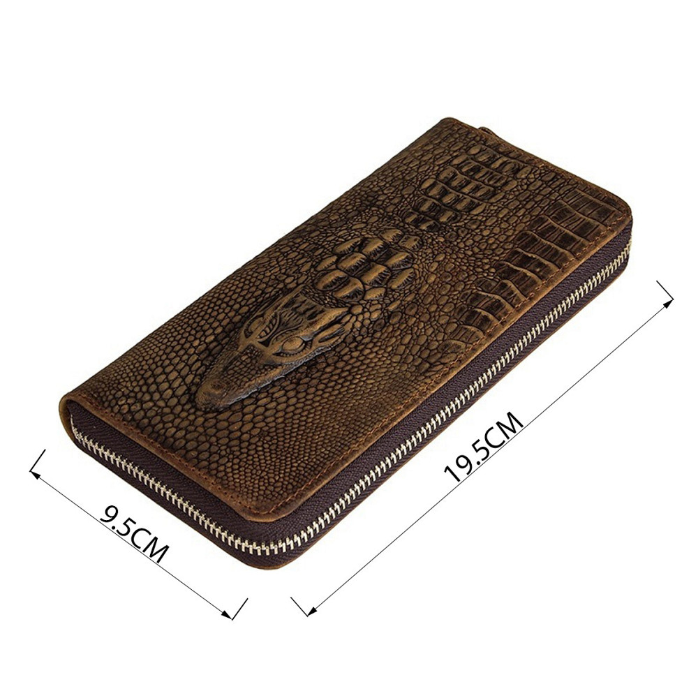 Мужской клатч Vintage 14462 кожа под крокодила Коричневый Киев - изображение 3