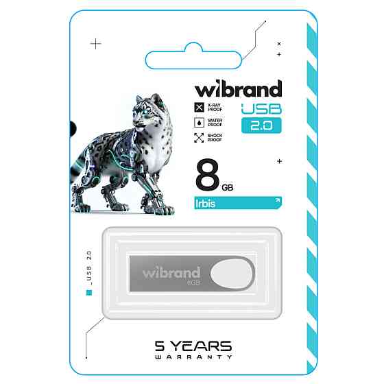 Flash Wibrand USB 2.0 Irbis 8Gb Silver (WI2.0/IR8U3S) Киев