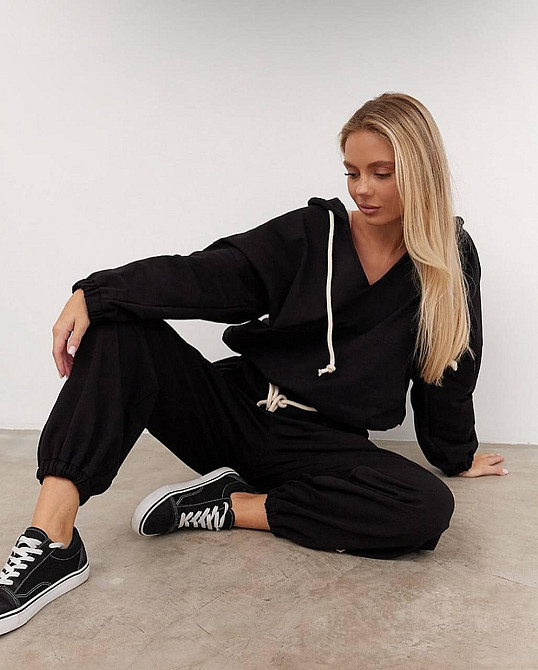 Жіночий стильний повсякденний костюм двухнитка Одеса - фото 1