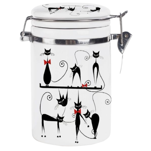 Ємність для сипучих продуктів Чорна кішка 1200мл d10см/h16см S&T 631-12 Житомир - фото 1