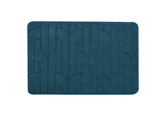 Універсальний низькопрофільний килимок для ванної та коридору Aquarius з антиковзкою гумовою основою 50х70 см Смарагдовий Буча