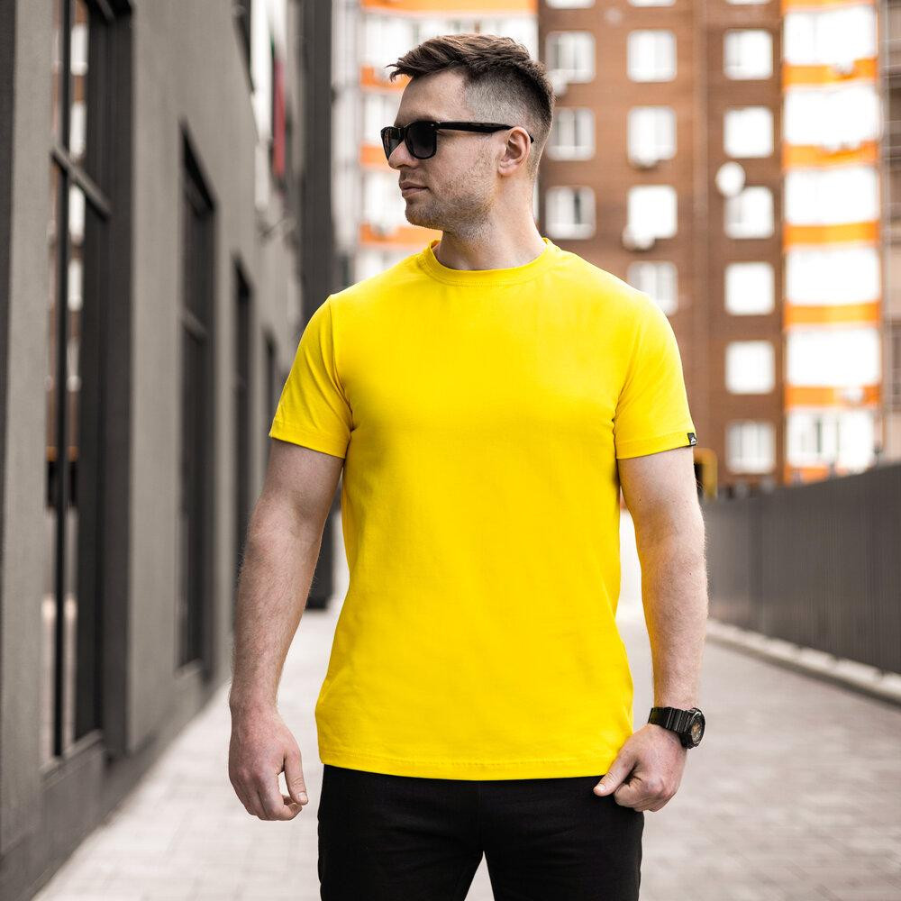 Чоловіча футболка жовта Pobedov Peremoga Київ - фото 3