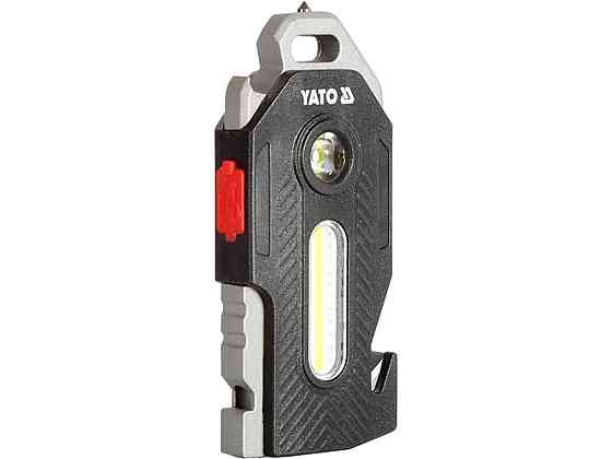 Ліхтар діодний багатофункц 6в1 YATO акумул. Li-Ion 3.7V 350 mA, освітл.- 400/ 200/ 50/ 35 Lm 8 режи Одеса