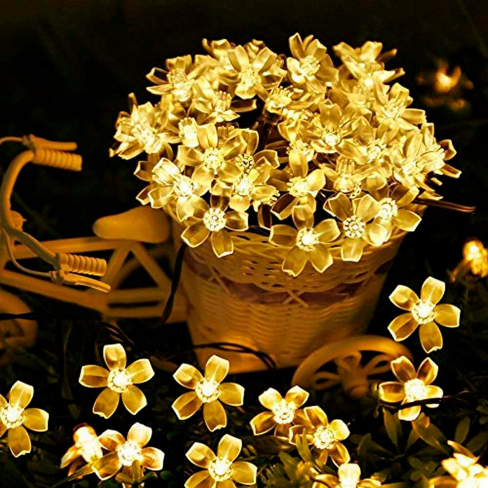 Уличная гирлянда на солнечной батарее 5м,Цветок,Теплый белый SBR Киев - изображение 7