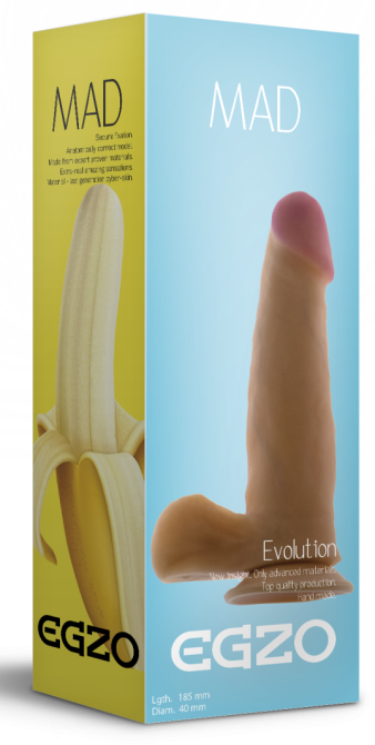 Фаллоимитатор EGZO Ciberskin DS001 ( 18,5 см х 4 см ) Sex Aura Киев - изображение 5