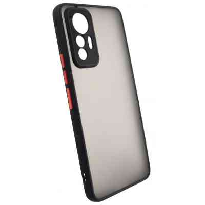 Чехол для мобильного телефона Dengos Matte Xiaomi 12 Lite (black) (DG-TPU-MATT-127) Винница