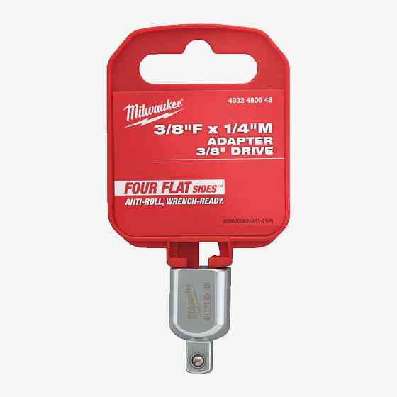 Перехідник для головок хромований MILWAUKEE з 3/8'' на 1/4'' Одеса