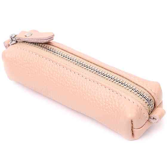 Красива жіноча шкіряна ключниця GRANDE PELLE 11638 Рожевий Київ