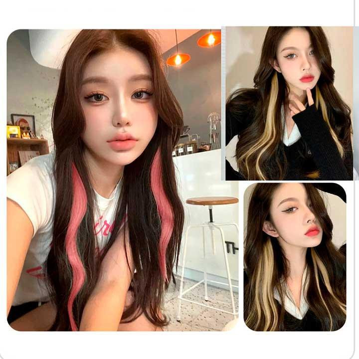 Накладне пасмо волосся кольорове на шпильках 60 см помаранчевий Вінниця - фото 6