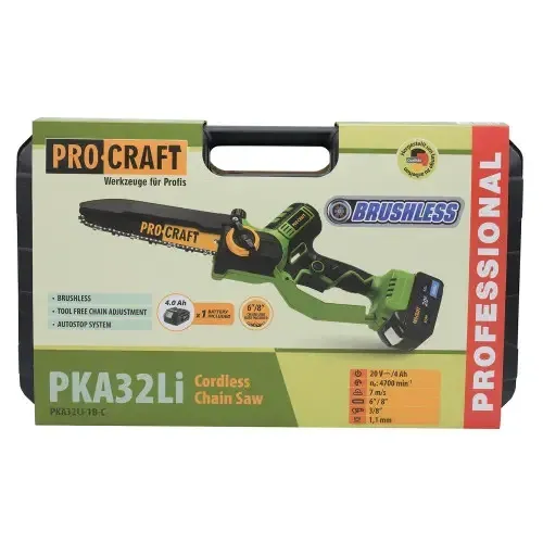 Аккумуляторная цепная пила Procraft PKA32Li (С 1 акб) Коломыя - изображение 1