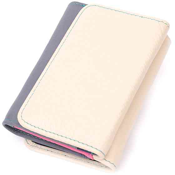 Стильний гаманець для дівчат із натуральної шкіри Різнокольоровий (ST Leather) Київ