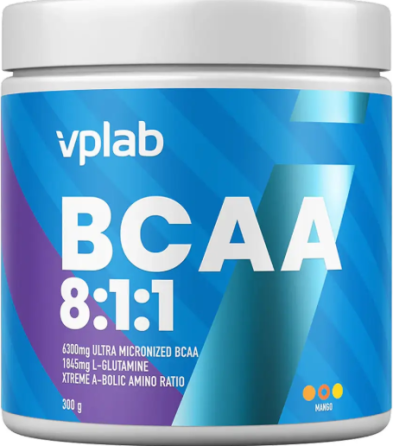 Амінокислоти ВСАА Vplad BCAA 8:1:1 300g манго Київ