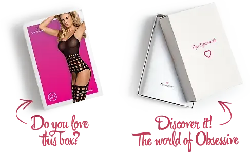 Бодістокінг Obsessive Bodystocking G310 S/M/L, топ, панчохи, підв’язки, круглі вирізи Львів - фото 7