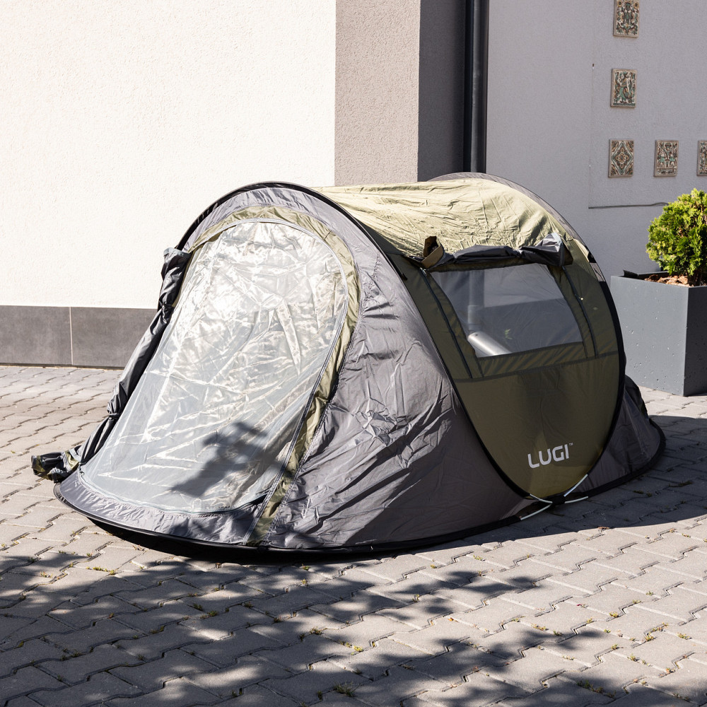 Намет туристичний 245×145×100 (см) кемпінговий для риболовлі 2 х місний Зелений LU-030GR Київ - фото 4