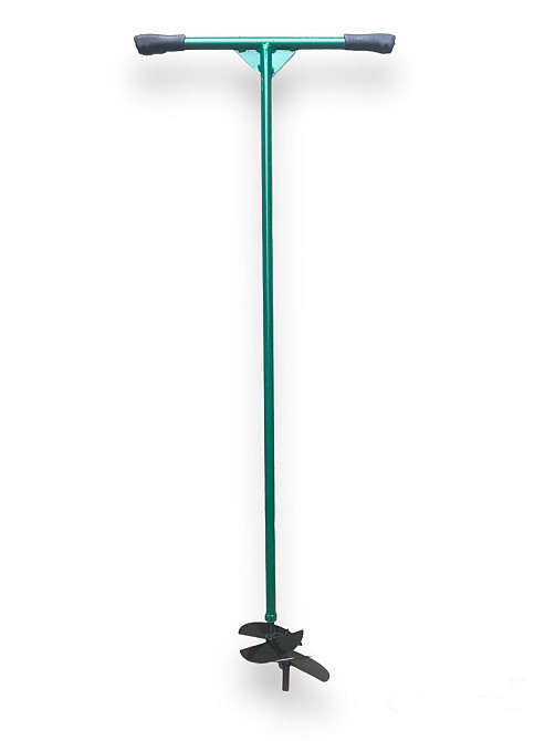 Бур садовий зелений з двома насадками (150мм та 200мм) Харків - фото 1