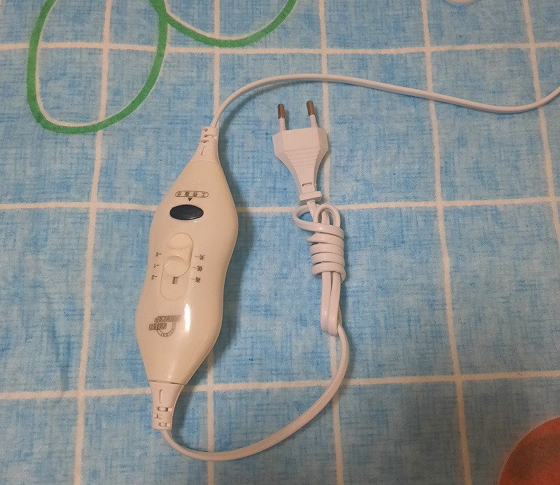 Электропростынь Electric blanket 5714 150х160 см, блакитна з вишнями Винница - изображение 3