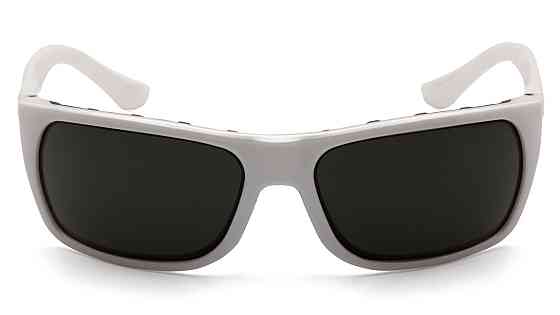 Окуляри захисні Venture Gear Vallejo White (forest gray) Anti-Fog, сіро-зелені в білій оправі Запоріжжя