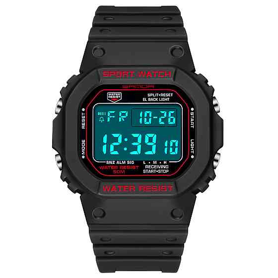 Часы мужские водостойкие тактические Sanda Lock Red Киев