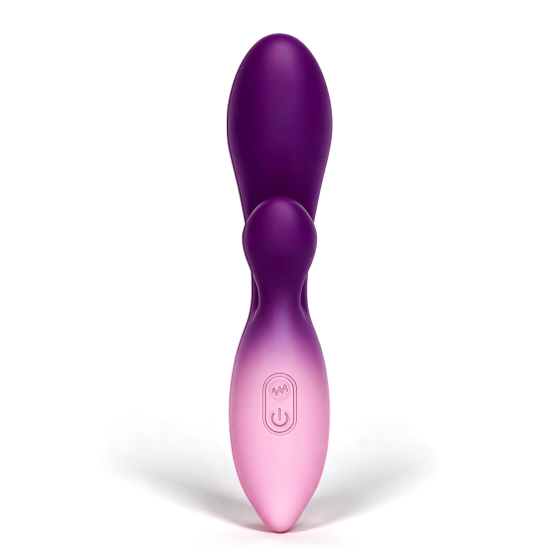 Гибкий вагинально-клиторальный вибратор LUNE G-SPOT, по 12 режимов, 16 × 3,5 см Sex Aura Киев